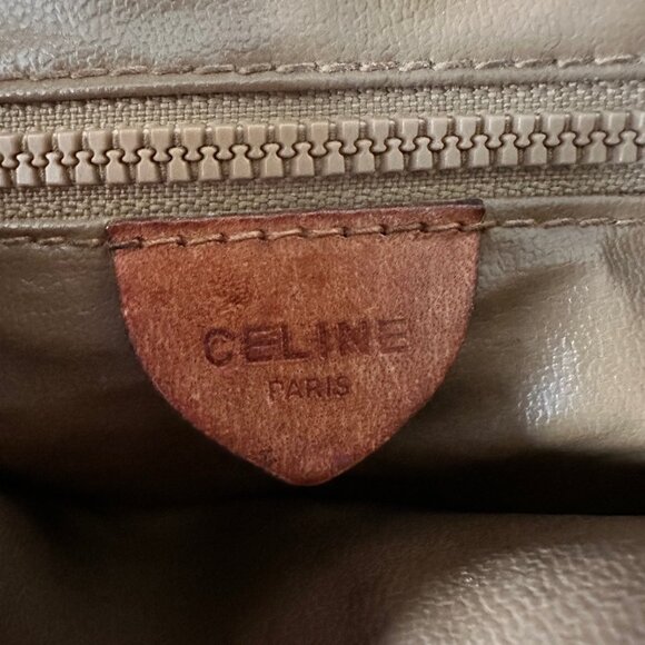 Céline Macadam Canvas‎ Crossbody Bag - Vintage in Beige/Brown EUC - Picture 8 of 10